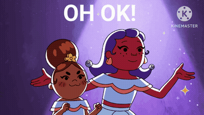 Two Women Saying Oh Ok GIF