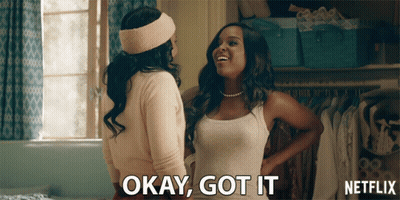 Two Women Saying Okay Got It GIF