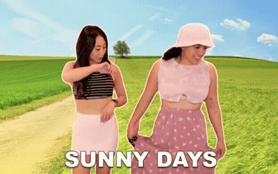 Two Women Saying Sunny Days GIF