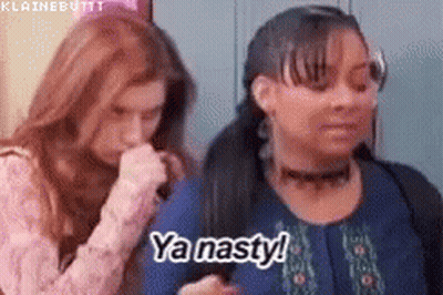 Two Women Saying Ya Nasty GIF