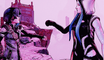 Two Women Shaking Hands One Wearing Hope Hoodie GIF