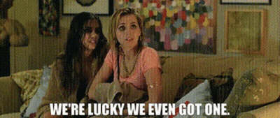 Two Women Sitting On Couch Lucky GIF