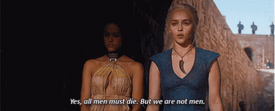 Two Women Standing Next To Each Other One Talking GIF