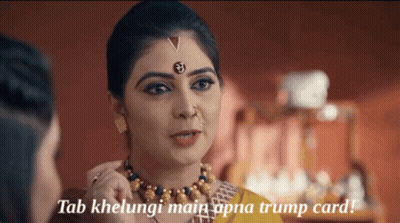 Two Women Tab Khelungi Main Apna Trump Card GIF