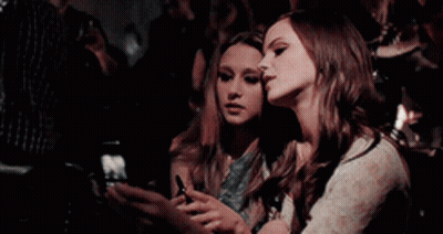 Two Women Taking Selfie GIF