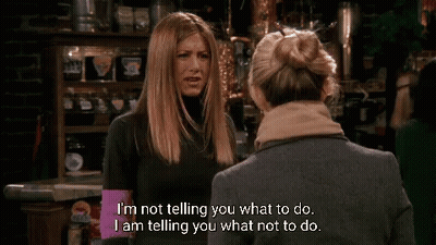 Two Women Talking About What She's Not Doing GIF