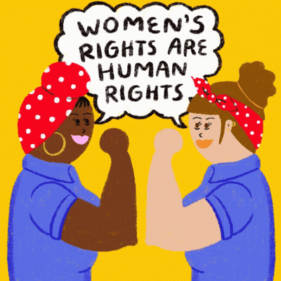 Two Women Talking About Womens Rights Are Human Rights GIF