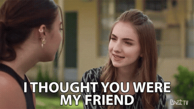 Two Women Talking I Thought You Were My Friend GIF