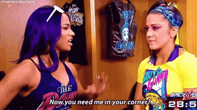 Two Women Talking In Locker Room GIF