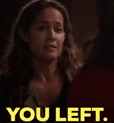 Two Women Talking Say You Left GIF