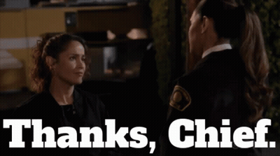 Two Women Talking Thanks Chief GIF