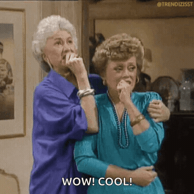 Two Women Talking Wow Cool GIF