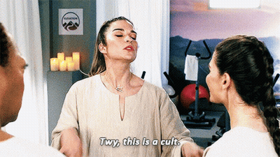 Two Women Talking GIF