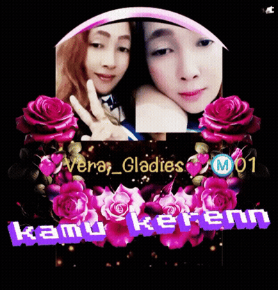 Two Women With Roses Kamu Keren GIF