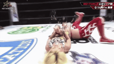 Two Women Wrestling In Ring GIF