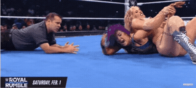 Two Women Wrestling In Ring GIF