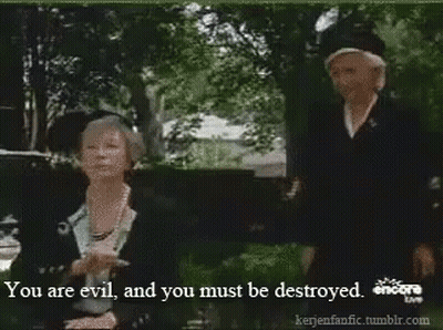 Two Women You Are Evil And You Must Be Destroyed GIF
