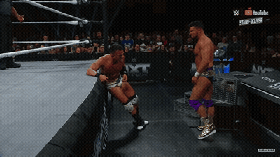 Two Wrestlers In Ring GIF