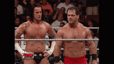 Two Wrestlers In Ring GIF