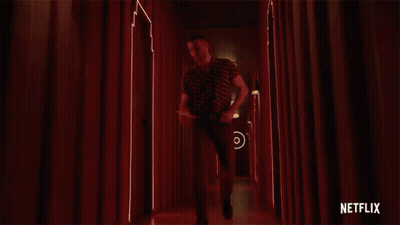 Two Wrestlers In Ring With Number 28 GIF