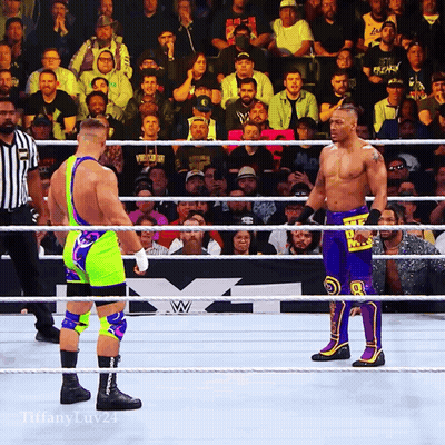 Two Wrestlers In Ring With Tiffanyluv24 GIF