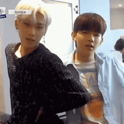 Two Young Men One Holding Other's Back GIF