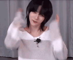 TXT Beomgyu Flipping Hair GIF