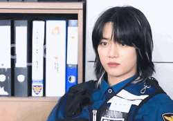 TXT Beomgyu Staring GIF