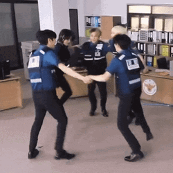 TXT Boy Band Prayer Circle GIF