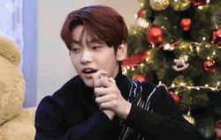 TXT Soobin Nervous Eyes GIF