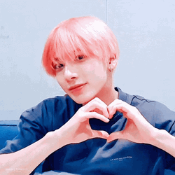 TXT Taehyun Heart Love Sign GIF