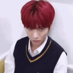 TXT Taehyun Serious Face GIF