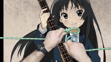 Tying Up Noose Mio Akiyama Background GIF