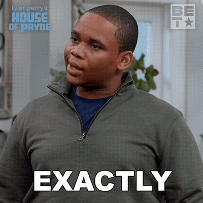 Tyler Perry 'S House Of Payne Shows A Man Making An Exactly Sign GIF
