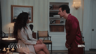 Tyler Perry The Oval Poster With Man And Woman GIF