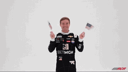 Tyler Reddick Waving Flag GIF