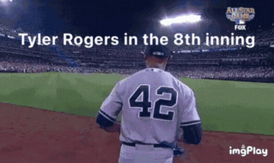 Tyler Rogers Is In The 8Th Inning Of A Baseball Game GIF
