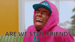 Tyler The Creator Crying Are We Still Friends  GIF