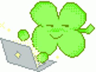 Typing 4 Leaf Clover GIF