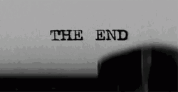 Typing The End Old Typewriter GIF