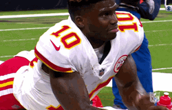 Tyreek Hill Drinking Water GIF