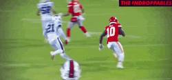 Tyreek Hill Giving Peace To Opponent GIF