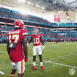 Tyreek Hill Harrison Butker Head Bump GIF