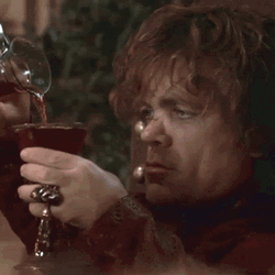 Tyrion Lannister Drinking Wine GOT GIF