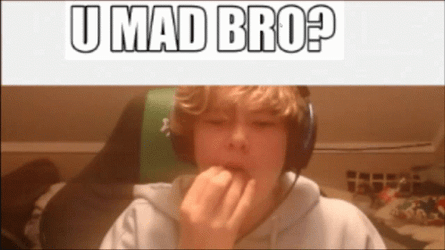 U Mad Bro Vlogger Eating Popcorns GIF