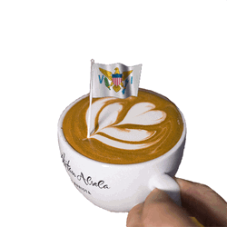 U.S. Virgin Islands Flag Coffee GIF