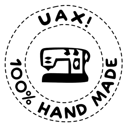 Uax 100% Hand Made Stamp With Sewing Machine Sticker