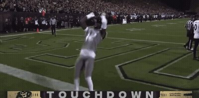 UCF Football Player Number 12 Kneeling GIF
