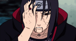 Uchiha Itachi Bleeding Damaged Breathing Heavy GIF