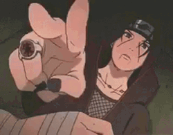 Uchiha Itachi Flipping Bird Control Jutsu Genjutsu GIF